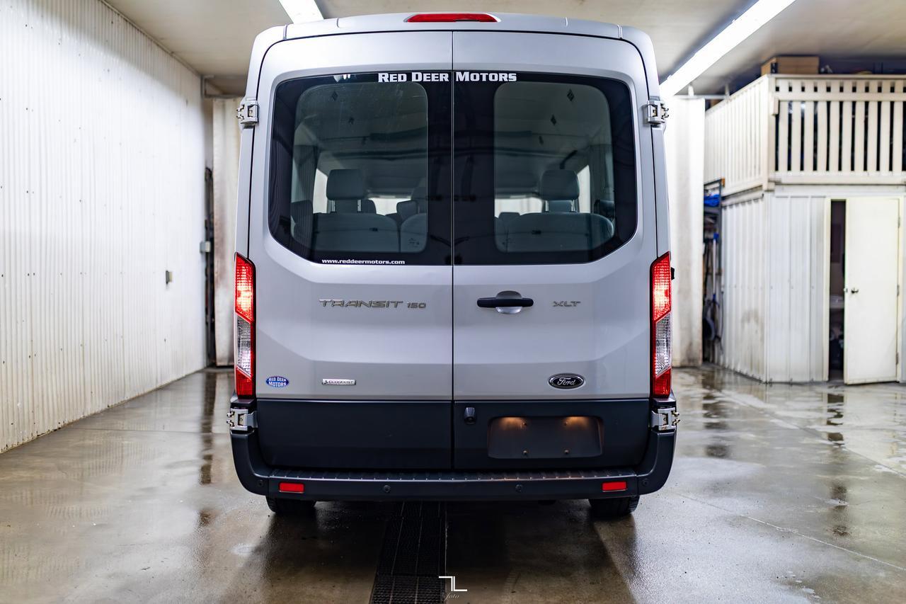 2017 Ford Transit T-150 XLT Med Roof 10 Passenger BCam Red Deer AB
