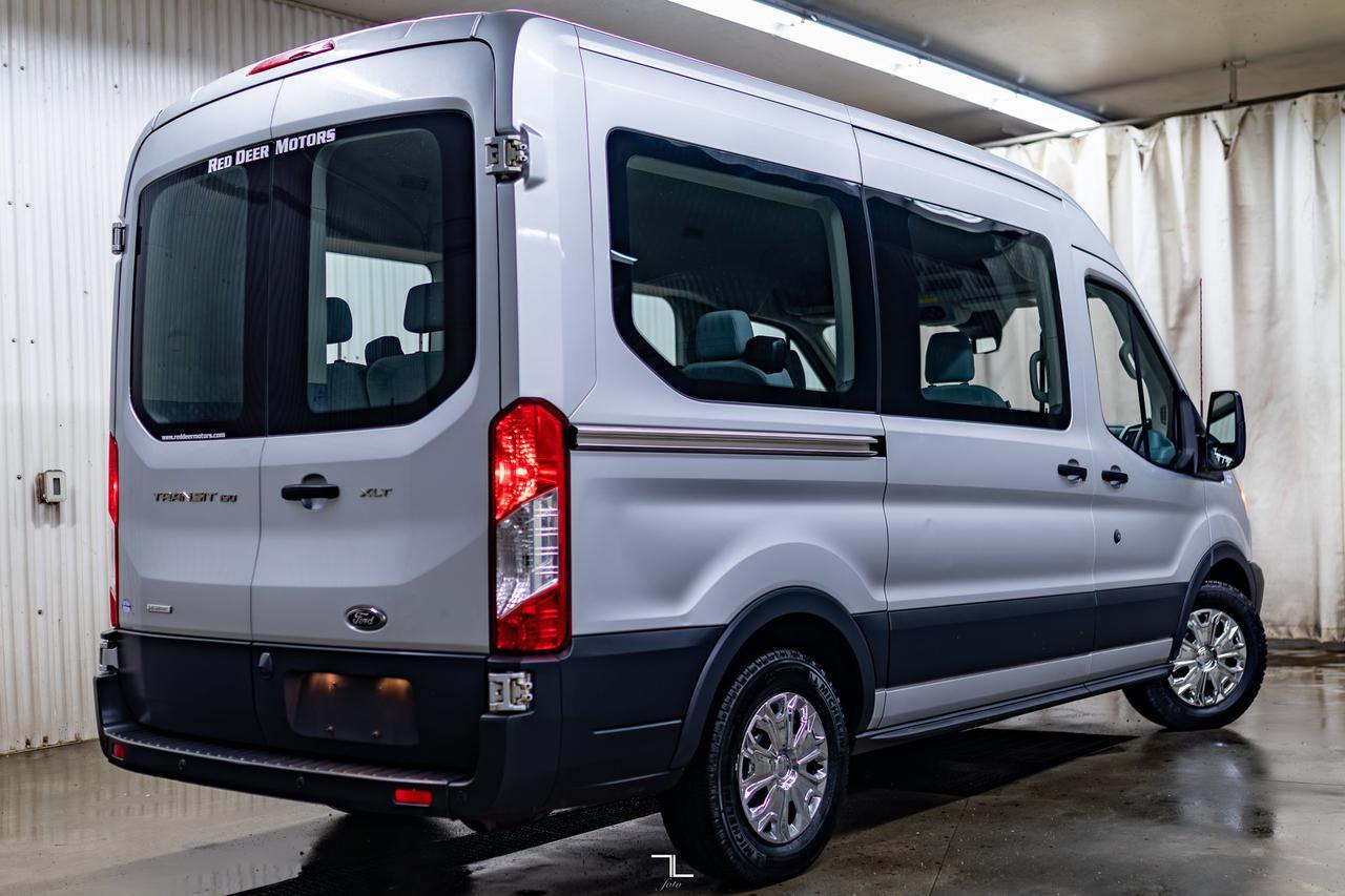 2017 Ford Transit T-150 XLT Med Roof 10 Passenger BCam Red Deer AB