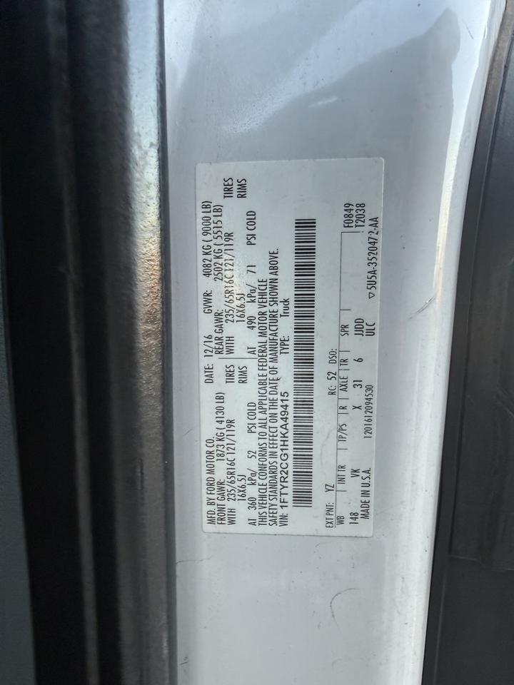 2017 Ford Transit T-250 Medium Roof Cargo Van Collinsville OK