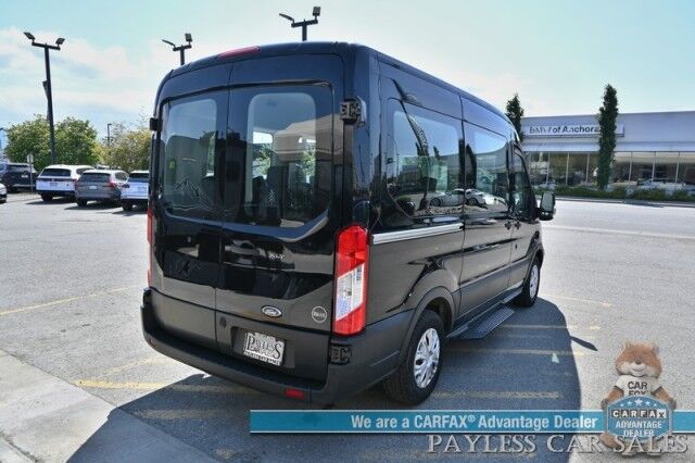 2017 Ford Transit Wagon XLT / T-150 Medium Roof / 3.5L EcoBoost V6 / 10 Passenger / Auto Start / Power Driver's Seat / AUX Input / Back Up Camera / Cruise Control / Air Conditioning / Only 42k Miles / 1-Owner Anchorage AK