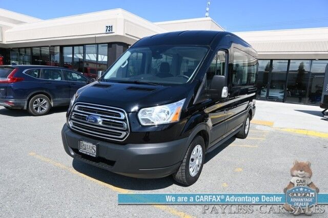 2017 Ford Transit Wagon XLT / T-150 Medium Roof / 3.5L EcoBoost V6 / 10 Passenger / Auto Start / Power Driver's Seat / AUX Input / Back Up Camera / Cruise Control / Air Conditioning / Only 42k Miles / 1-Owner Anchorage AK