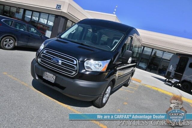 2017 Ford Transit Wagon XLT / T-150 Medium Roof / 3.5L EcoBoost V6 / 10 Passenger / Auto Start / Power Driver's Seat / AUX Input / Back Up Camera / Cruise Control / Air Conditioning / Only 42k Miles / 1-Owner Anchorage AK