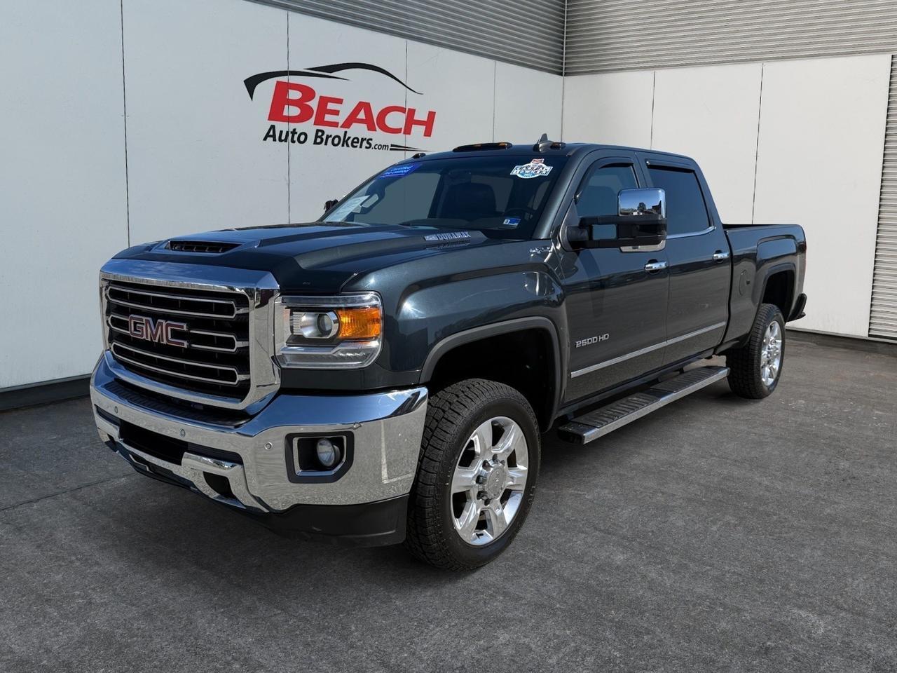 2017 GMC Sierra 2500HD SLT, HEATED SEATS, POWER/HEATED MIRRORS, NAVIGATION, BLUETOOTH, WIFI, REMOTE START, BED LINER, TOW PACKAGE, REAR BUMPER STEP, RUNNING BOARDS, BACKUP CAMERA, CLEAN CARFAX!
