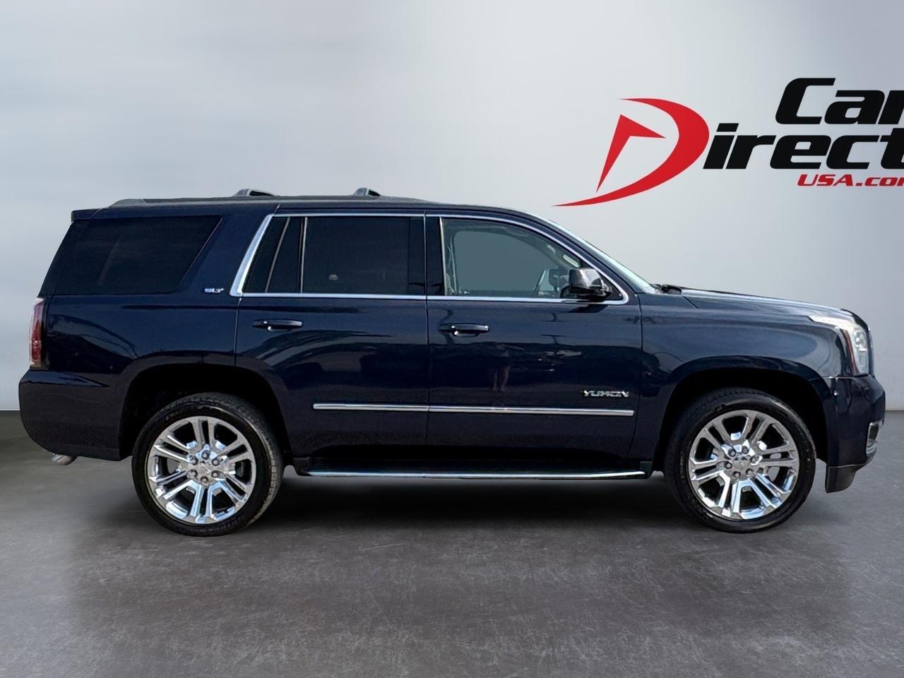 2017 GMC Yukon SLT, SUNROOF, POWER LIFTGATE, RUNNING BOARDS, POWER 3RD ROW SEATING, BLIND SPOT ALERT, LANE KEEP ASSIST, HEATED & COOLING SEATS, HEATED STEERING WHEEL, APPLE CARPLAY/ANDROID AUTO, HEATED 2ND ROW SEATS, CAPTAINS CHAIRS, YUKON TAKE THIS HOME TODAY!
