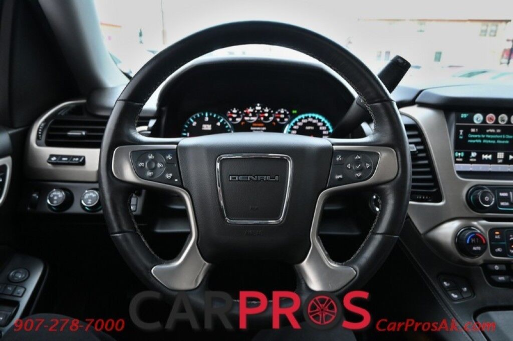 2017 GMC Yukon XL Denali - 6.2L V8 - 4X4 - Heated & Cooled Front Leather Seats - Push To Start - Auto Start - HUD - NAV - Backup Camera - Sunroof - 3rd Row - Seats 7 - Rear Entertainment System - Bose Speakers - Roof Rack - Running Boards - Tow Pkg - 1 Owner Anchorage AK