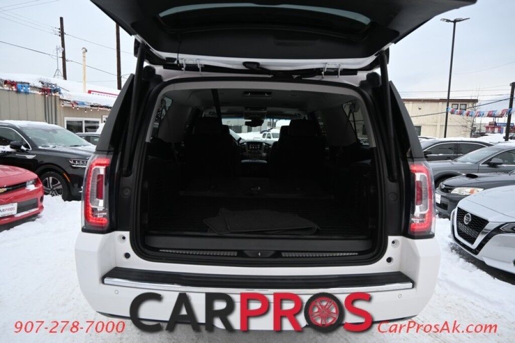 2017 GMC Yukon XL Denali - 6.2L V8 - 4X4 - Heated & Cooled Front Leather Seats - Push To Start - Auto Start - HUD - NAV - Backup Camera - Sunroof - 3rd Row - Seats 7 - Rear Entertainment System - Bose Speakers - Roof Rack - Running Boards - Tow Pkg - 1 Owner Anchorage AK