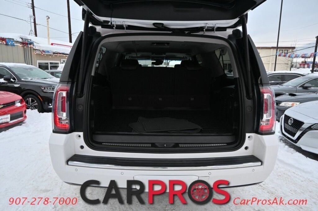 2017 GMC Yukon XL Denali - 6.2L V8 - 4X4 - Heated & Cooled Front Leather Seats - Push To Start - Auto Start - HUD - NAV - Backup Camera - Sunroof - 3rd Row - Seats 7 - Rear Entertainment System - Bose Speakers - Roof Rack - Running Boards - Tow Pkg - 1 Owner Anchorage AK