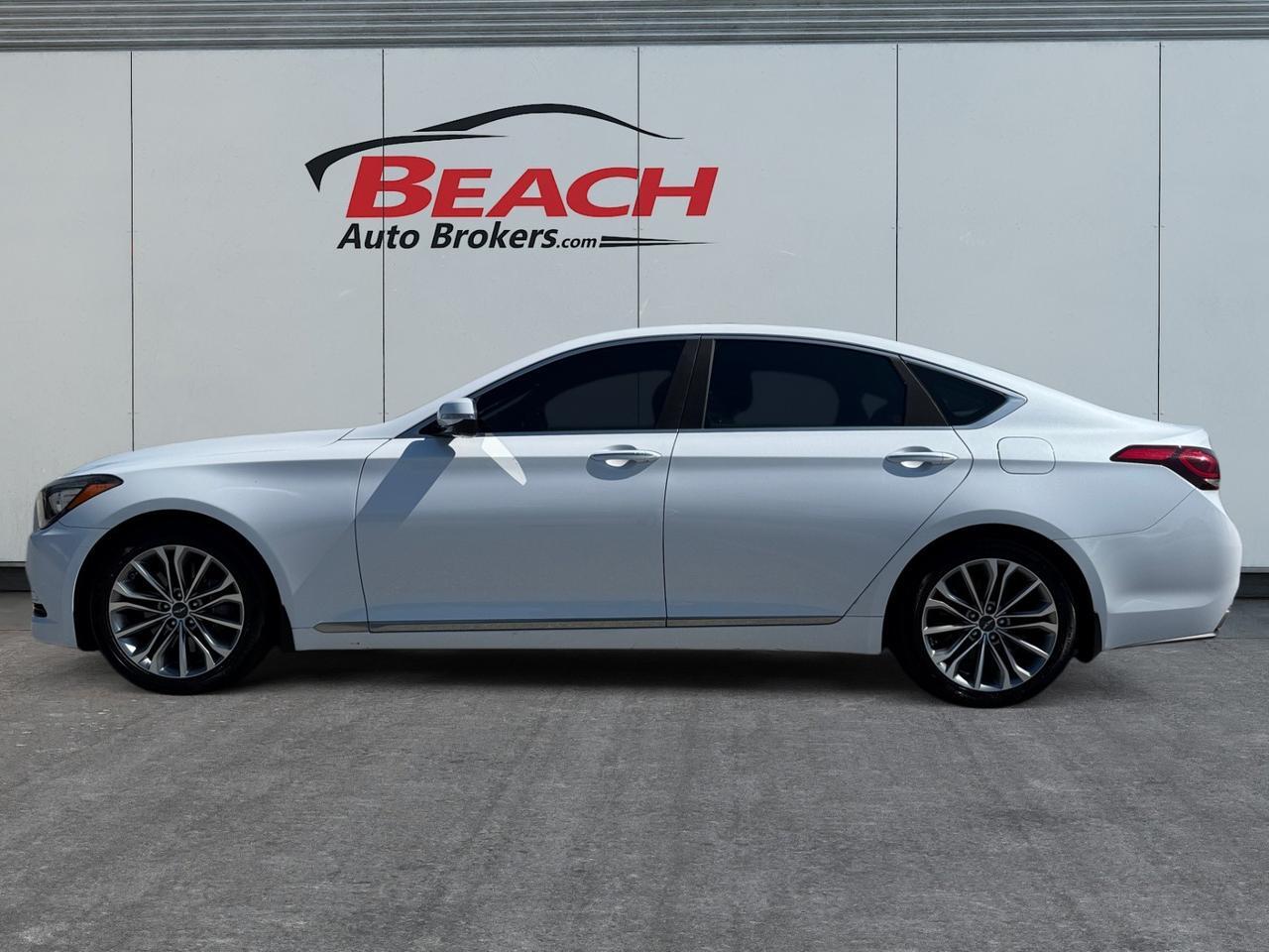 2017 Genesis G80 3.8L, HEATED & COOLED SEATS, SUNROOF, ADJUSTABLE PEDALS, MEMORY DRIVER SEAT, KEYLESS ENTRY & START, CLEAN CARFAX, DONT MISS OUT ON THIS LUXURY SEDAN!!! Norfolk VA