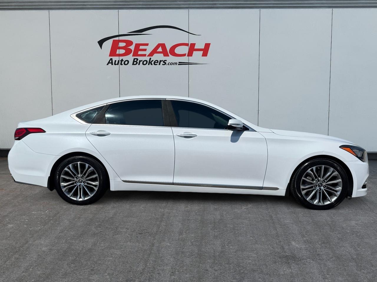 2017 Genesis G80 3.8L, HEATED & COOLED SEATS, SUNROOF, ADJUSTABLE PEDALS, MEMORY DRIVER SEAT, KEYLESS ENTRY & START, CLEAN CARFAX, DONT MISS OUT ON THIS LUXURY SEDAN!!! Norfolk VA