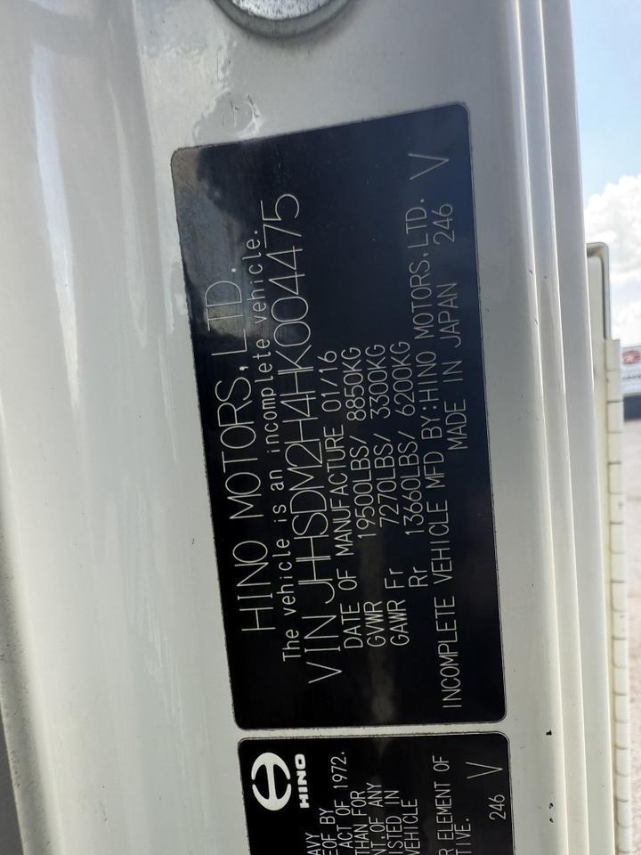 2017 Hino 195 Diesel Rollback Wrecker Collinsville OK