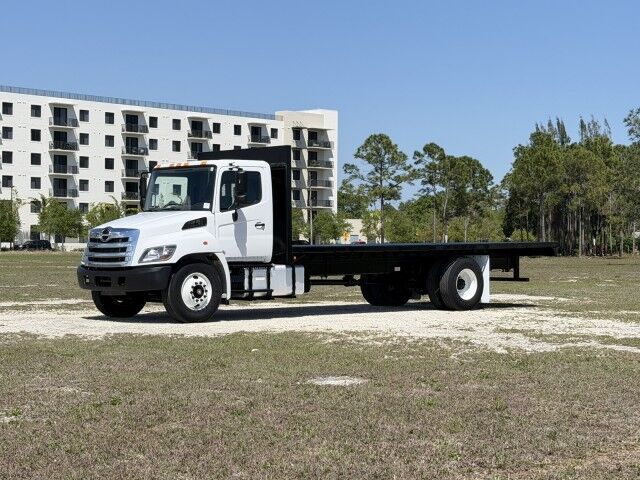 2017 Hino 338 24' Steel Flatbed Truck