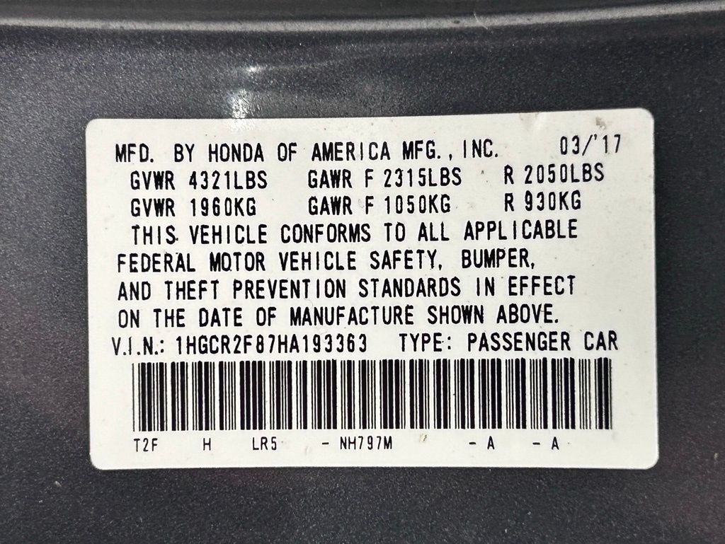 2017 Honda Accord EX-L Portland OR