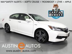 2017_Honda_Accord Hybrid Touring_*NAVIGATION, ADAPTIVE CRUISE, SAFETY ALERTS, BACKUP-CAMERA, COLOR TOUCHSCREEN, MOONROOF, LEATHER, HEATED SEATS, KEYLESS ENTRY, ANDROID & APPLE_ Round Rock TX