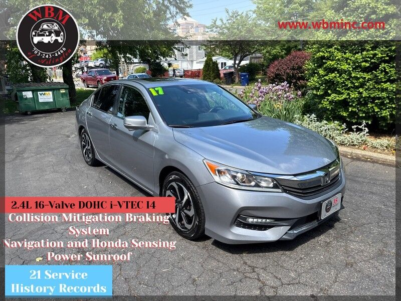 2017 Honda Accord Sedan EX-L FWD with Navigation and Honda Sensing