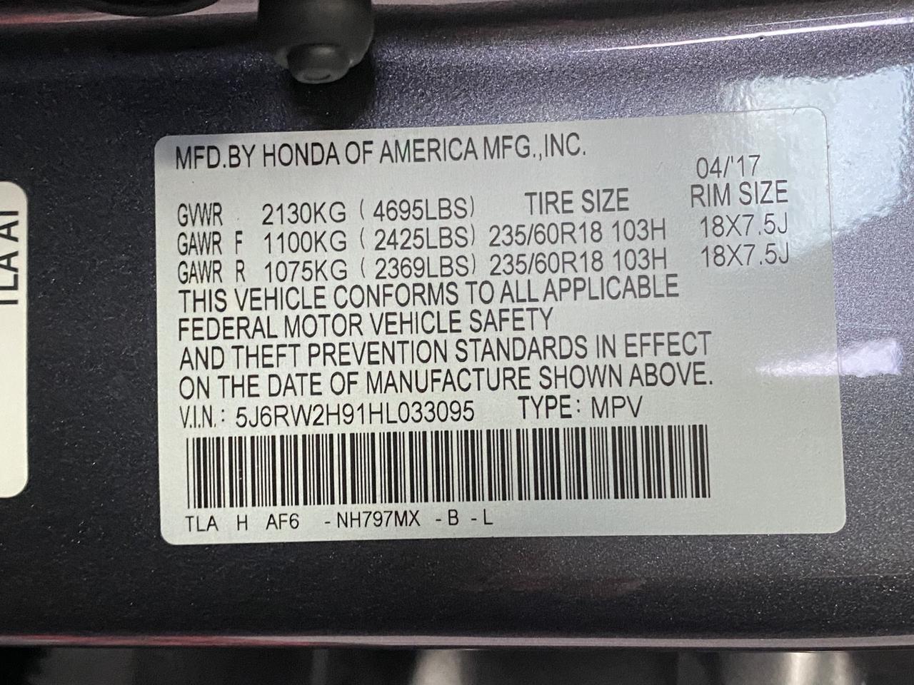 2017 Honda CR-V Touring Richmond Hill NY