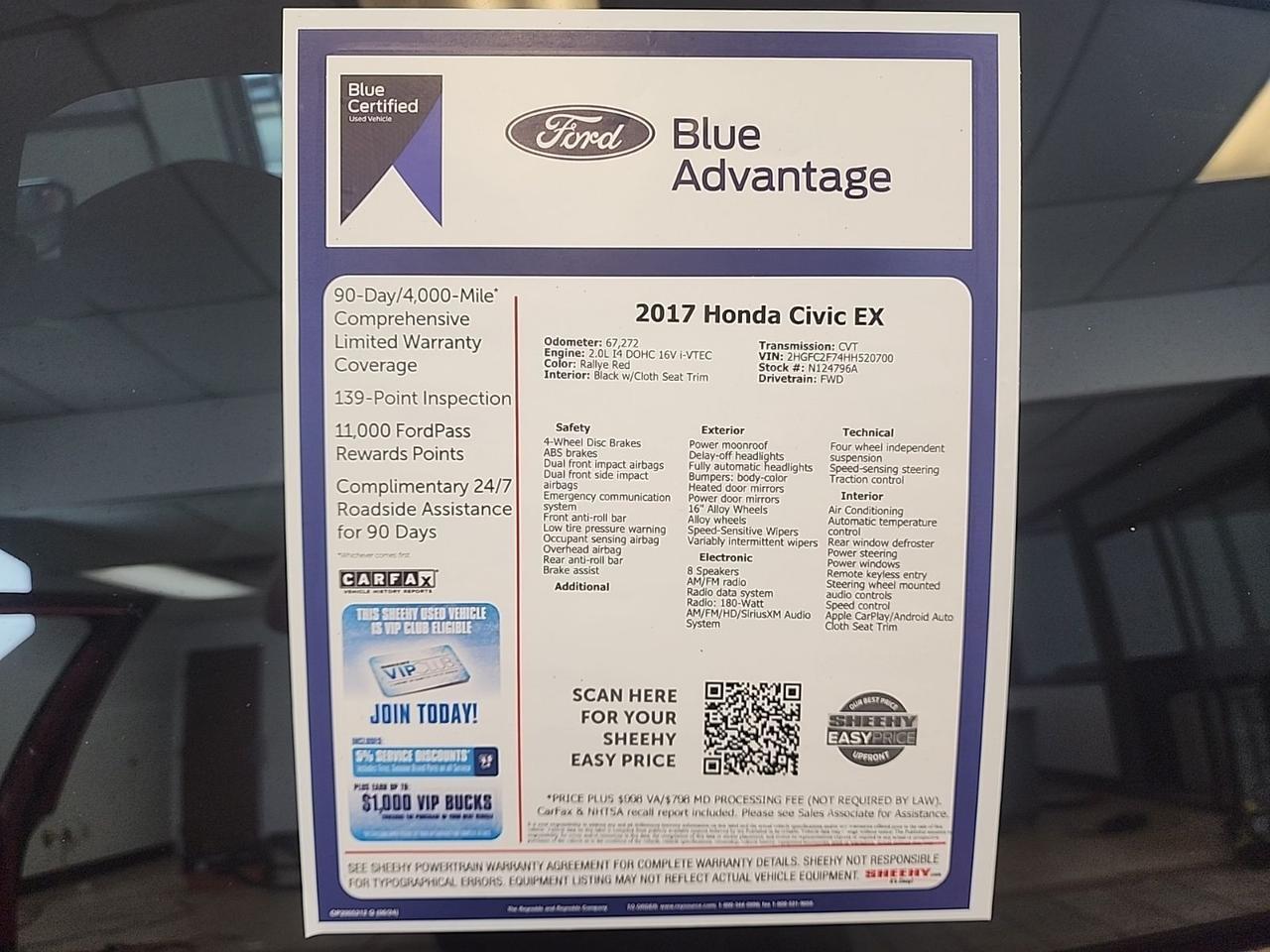 2017 Honda Civic EX Richmond VA