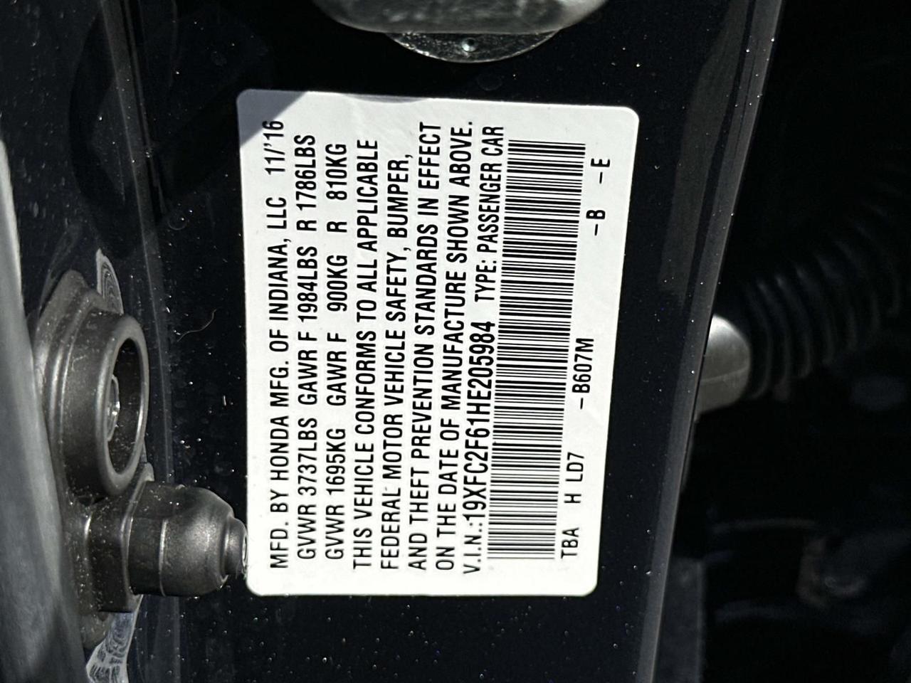 2017 Honda Civic LX Alexandria VA