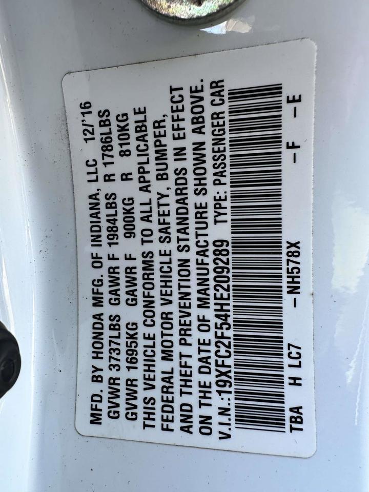 2017 Honda Civic Sedan LX San Clemente CA