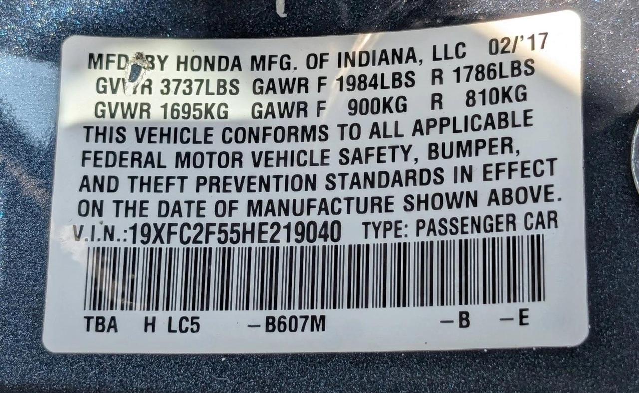 2017 Honda Civic Sedan LX Roseville CA