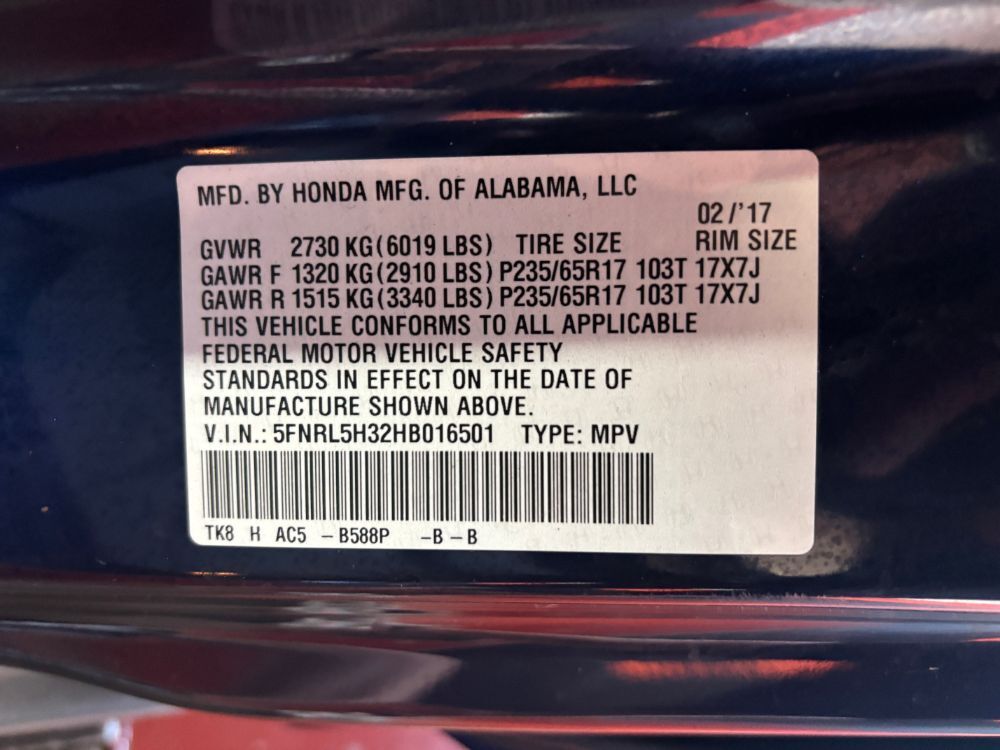 2017 Honda Odyssey SE Franklin OH