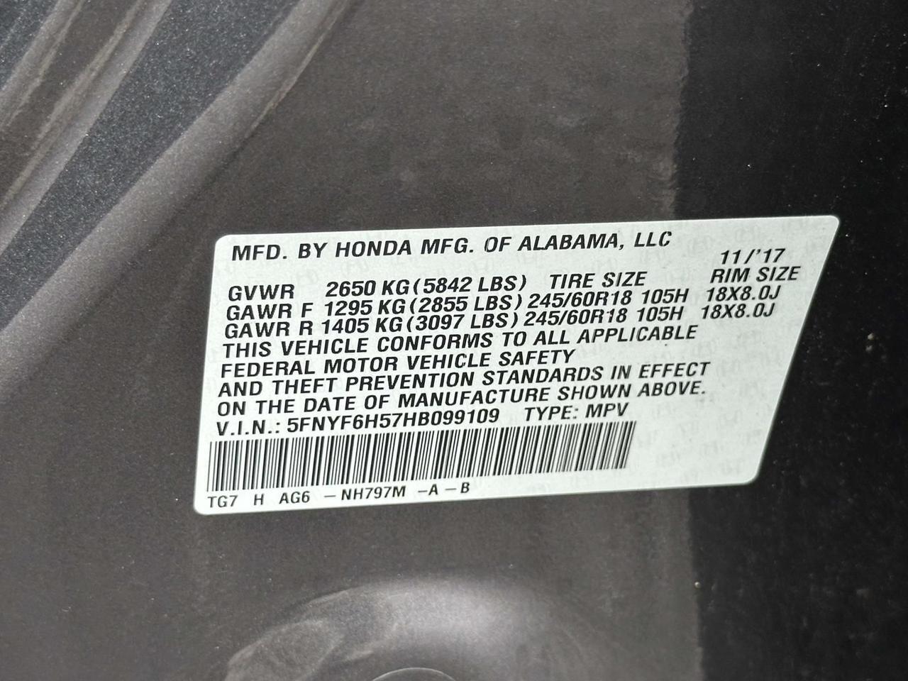 2017 Honda Pilot EX-L Alexandria VA