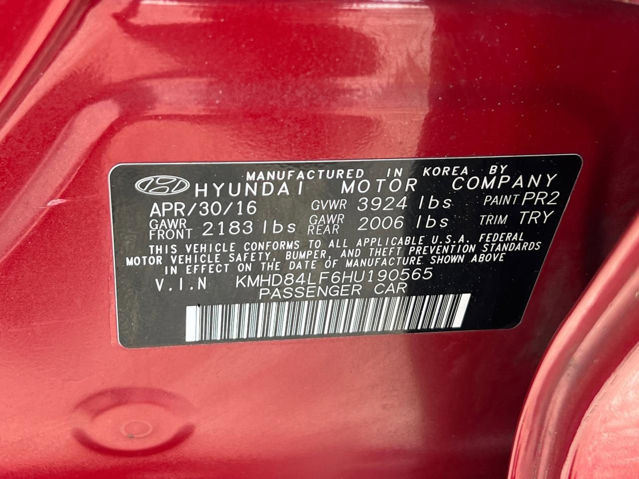 2017 Hyundai Elantra Limited Hagerstown MD