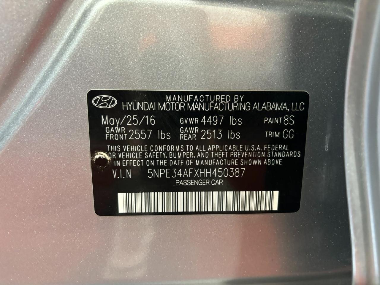 2017 Hyundai Sonata Sport Franklin OH
