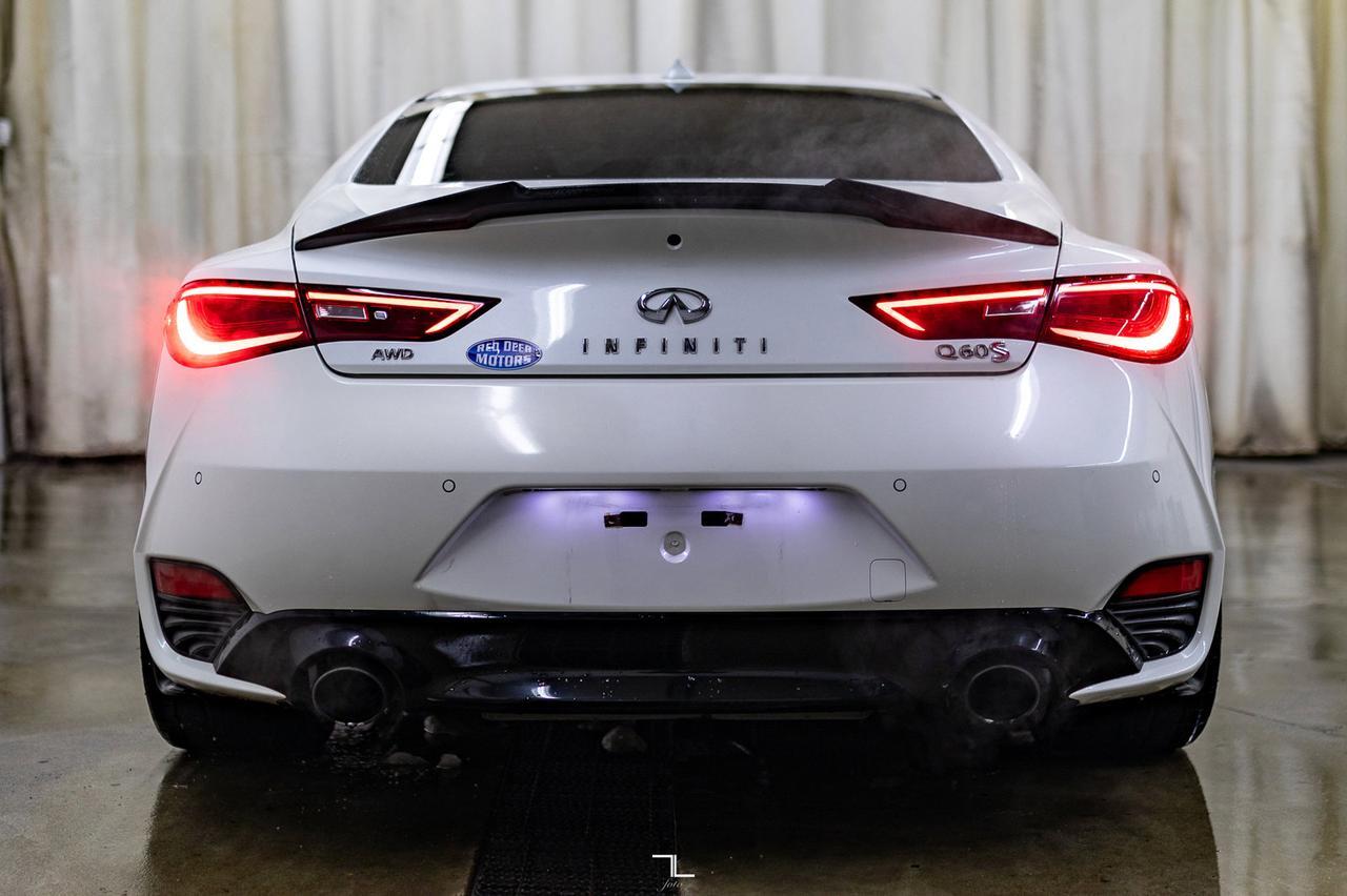 2017 Infiniti Q60S AWD 3.0T Sport Coupe Leather Roof Nav BCam Red Deer AB