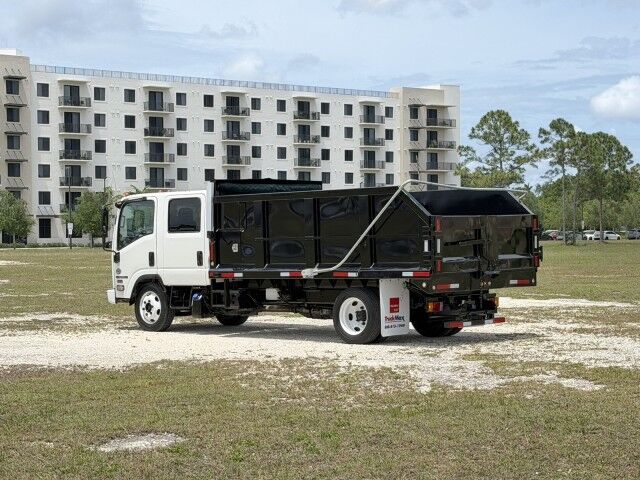 2017 Isuzu NPR-XD Crew Cab DSL 14' Steel Landscape Dump Truck Homestead FL