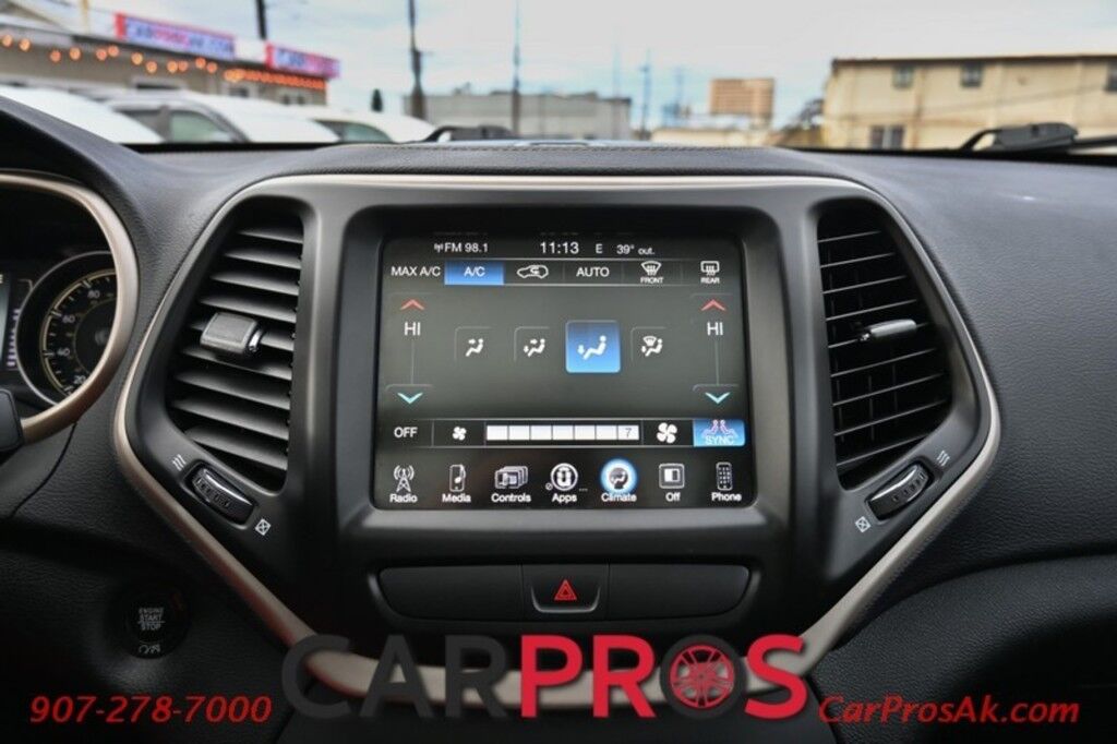 2017 Jeep Cherokee Latitude - 4X4 - 3.2L V6 - Auto Start - Power Driver's Seat - Panoramic Sunroof - Power Locks, Windows & Mirrors - Bluetooth - Power Liftgate - Fog Lights - Keyless Entry & Start - Aluminum Wheels - 29 MPG Anchorage AK