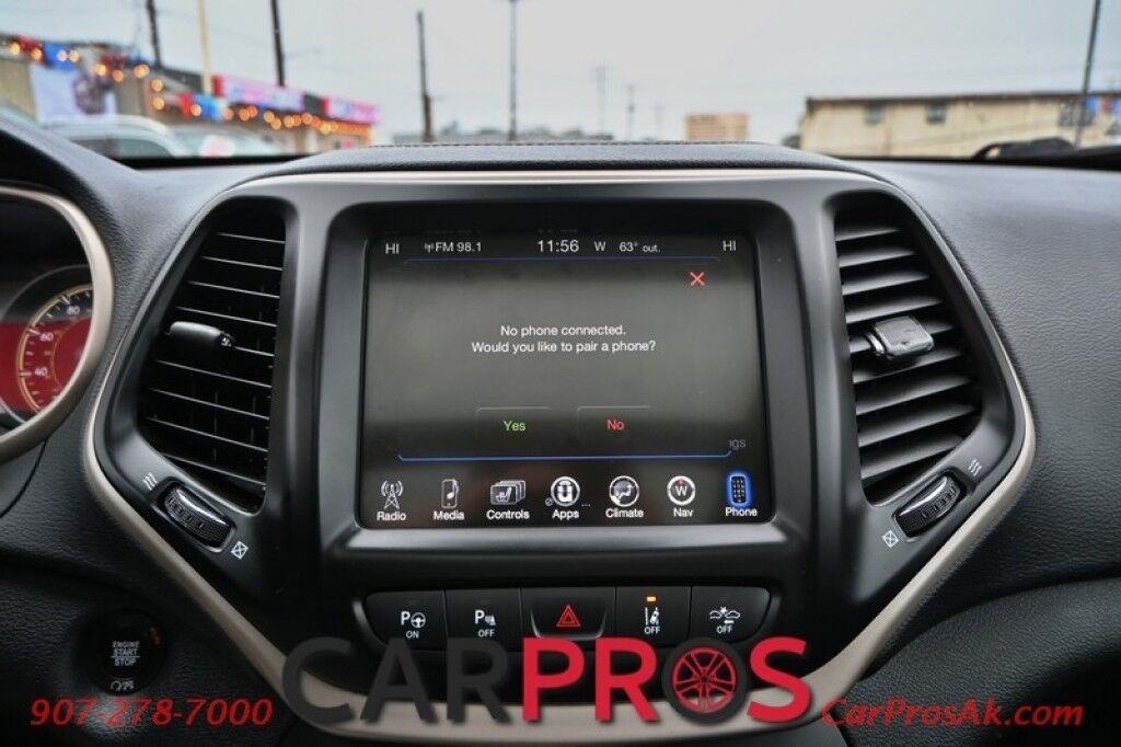 2017 Jeep Cherokee Limited - 4X4 - Safety Tec &Technology Pkg - Adaptive Cruise Control - Heated & Cooled Leather Seats - Heated Steering Wheel - Remote Start - Sunroof - Navigation - Power Liftgate - Tow Pkg Anchorage AK