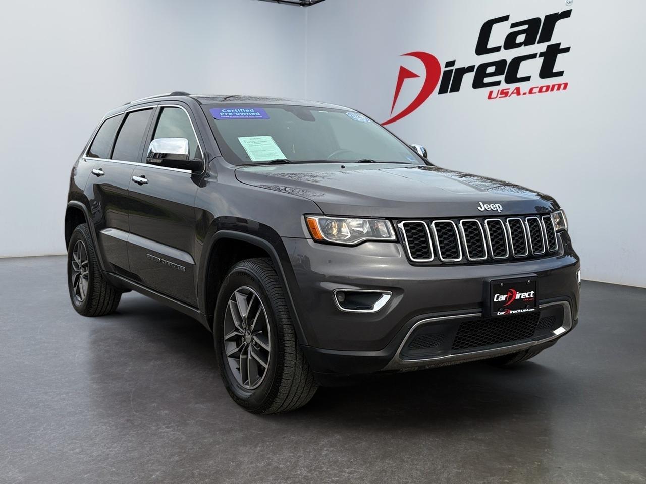 2017 Jeep Grand Cherokee Limited, POWER LIFTGATE, POWER SUNROOF, NAVIGATION, READY ALERT BRAKING, HEATED FRONT & REAR SEATS, REMOTE START, LOW MILES, GET ON THE ROAD IN THIS JEEP!
