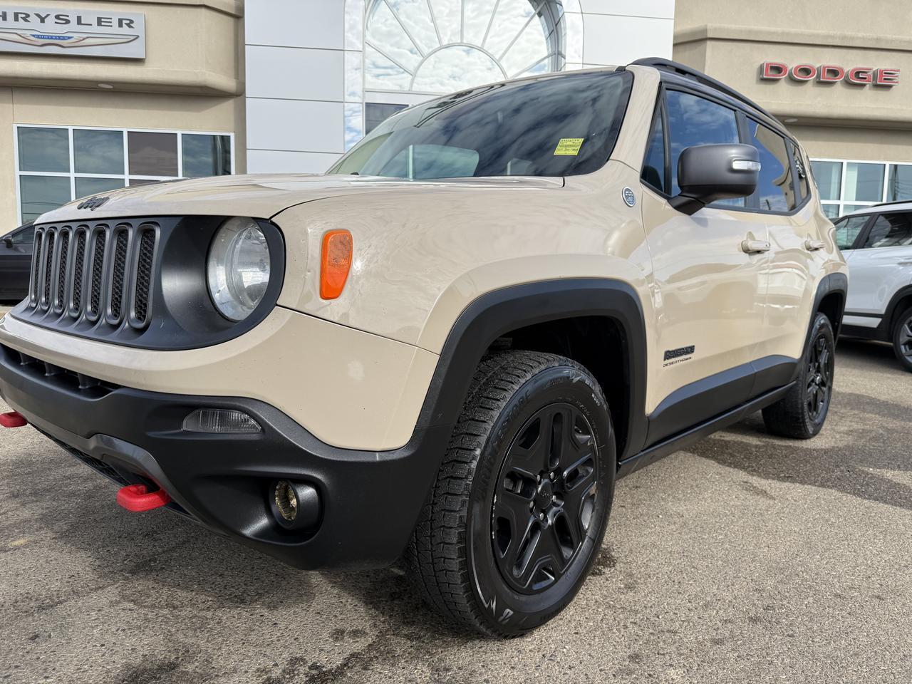 2017 Jeep Renegade Deserthawk 4WD | Mojave Sand | BeatsAudio Premium Sound | Backup Camera | Towing Pkg | Keyless Entry Redwater AB