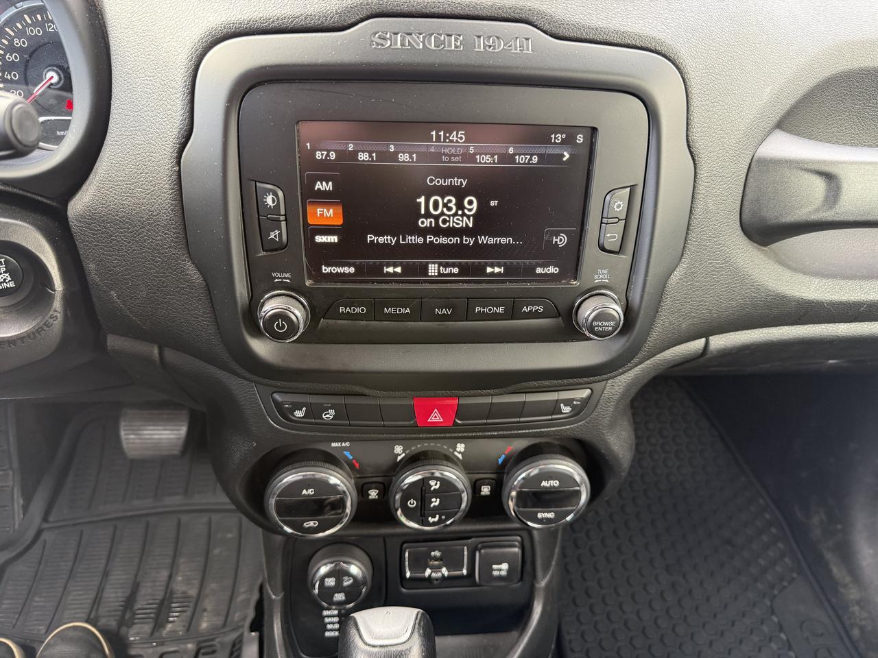 2017 Jeep Renegade Deserthawk 4WD | Mojave Sand | BeatsAudio Premium Sound | Backup Camera | Towing Pkg | Keyless Entry Redwater AB