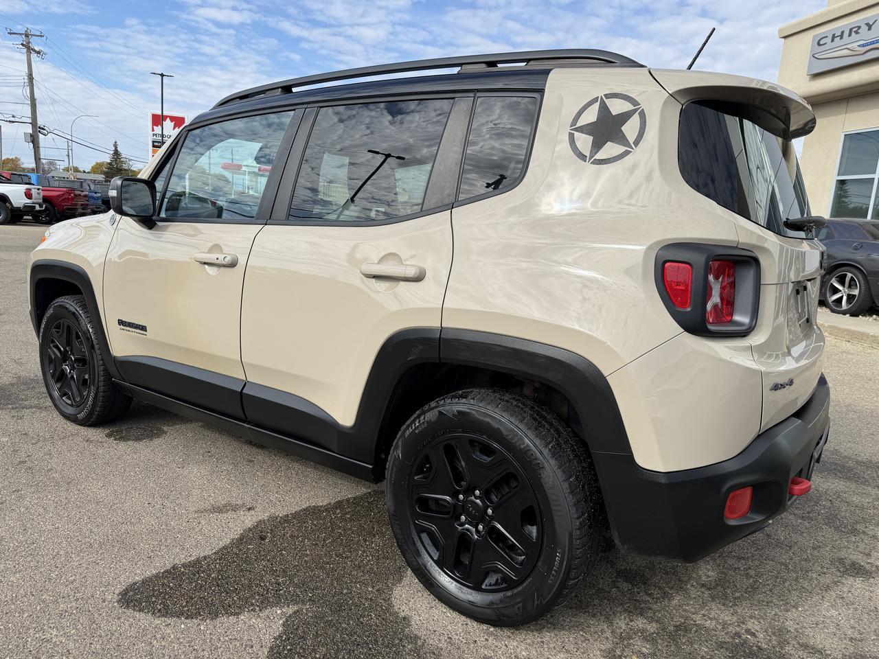 2017 Jeep Renegade Deserthawk 4WD | Mojave Sand | BeatsAudio Premium Sound | Backup Camera | Towing Pkg | Keyless Entry Redwater AB
