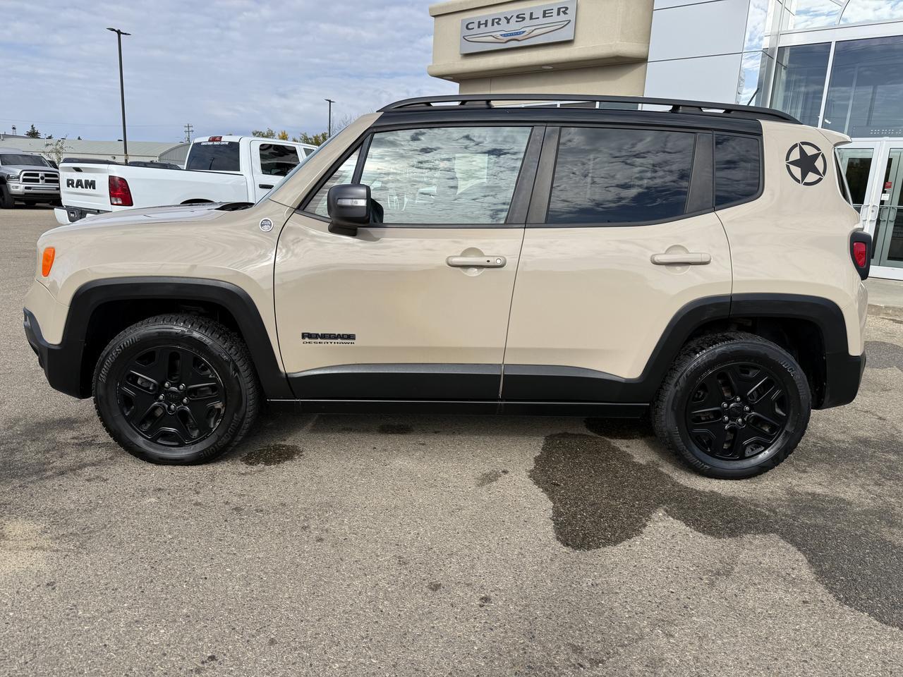 2017 Jeep Renegade Deserthawk 4WD | Mojave Sand | BeatsAudio Premium Sound | Backup Camera | Towing Pkg | Keyless Entry Redwater AB