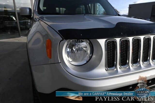 2017 Jeep Renegade Limited / 4X4 / AutoStart / Power & Heated Leather Seats / Heated Steering Wheel / Dual Sunroof's / Navigation / Bluetooth / Backup Camera / Keyless Entry & Start / Tow Pkg / 29 MPG / Only 34K Miles Anchorage AK 2017 Jeep Renegade Limited / 4X4 / AutoStart / Power & Heated Leather Seats / Heated Steering Wheel / Dual Sunroof's / Navigation / Bluetooth / Backup Camera / Keyless Entry & Start / Tow Pkg / 29 MPG / Only 34K Miles Anchorage AK