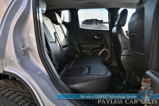 2017 Jeep Renegade Limited / 4X4 / AutoStart / Power & Heated Leather Seats / Heated Steering Wheel / Dual Sunroof's / Navigation / Bluetooth / Backup Camera / Keyless Entry & Start / Tow Pkg / 29 MPG / Only 34K Miles Anchorage AK 2017 Jeep Renegade Limited / 4X4 / AutoStart / Power & Heated Leather Seats / Heated Steering Wheel / Dual Sunroof's / Navigation / Bluetooth / Backup Camera / Keyless Entry & Start / Tow Pkg / 29 MPG / Only 34K Miles Anchorage AK