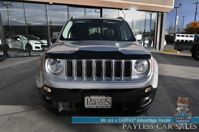 2017 Jeep Renegade Limited / 4X4 / AutoStart / Power & Heated Leather Seats / Heated Steering Wheel / Dual Sunroof's / Navigation / Bluetooth / Backup Camera / Keyless Entry & Start / Tow Pkg / 29 MPG / Only 34K Miles Anchorage AK 2017 Jeep Renegade Limited / 4X4 / AutoStart / Power & Heated Leather Seats / Heated Steering Wheel / Dual Sunroof's / Navigation / Bluetooth / Backup Camera / Keyless Entry & Start / Tow Pkg / 29 MPG / Only 34K Miles Anchorage AK