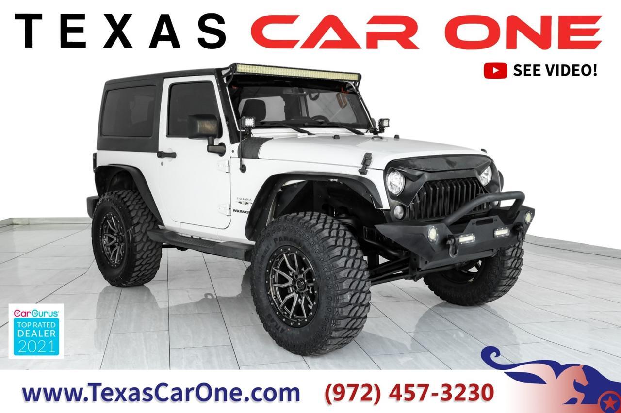 2017 Jeep Wrangler SAHARA 4WD AUTOMATIC HARD TOP CONVERTIBLE CRUISE CONTROL RUNNING Carrollton TX