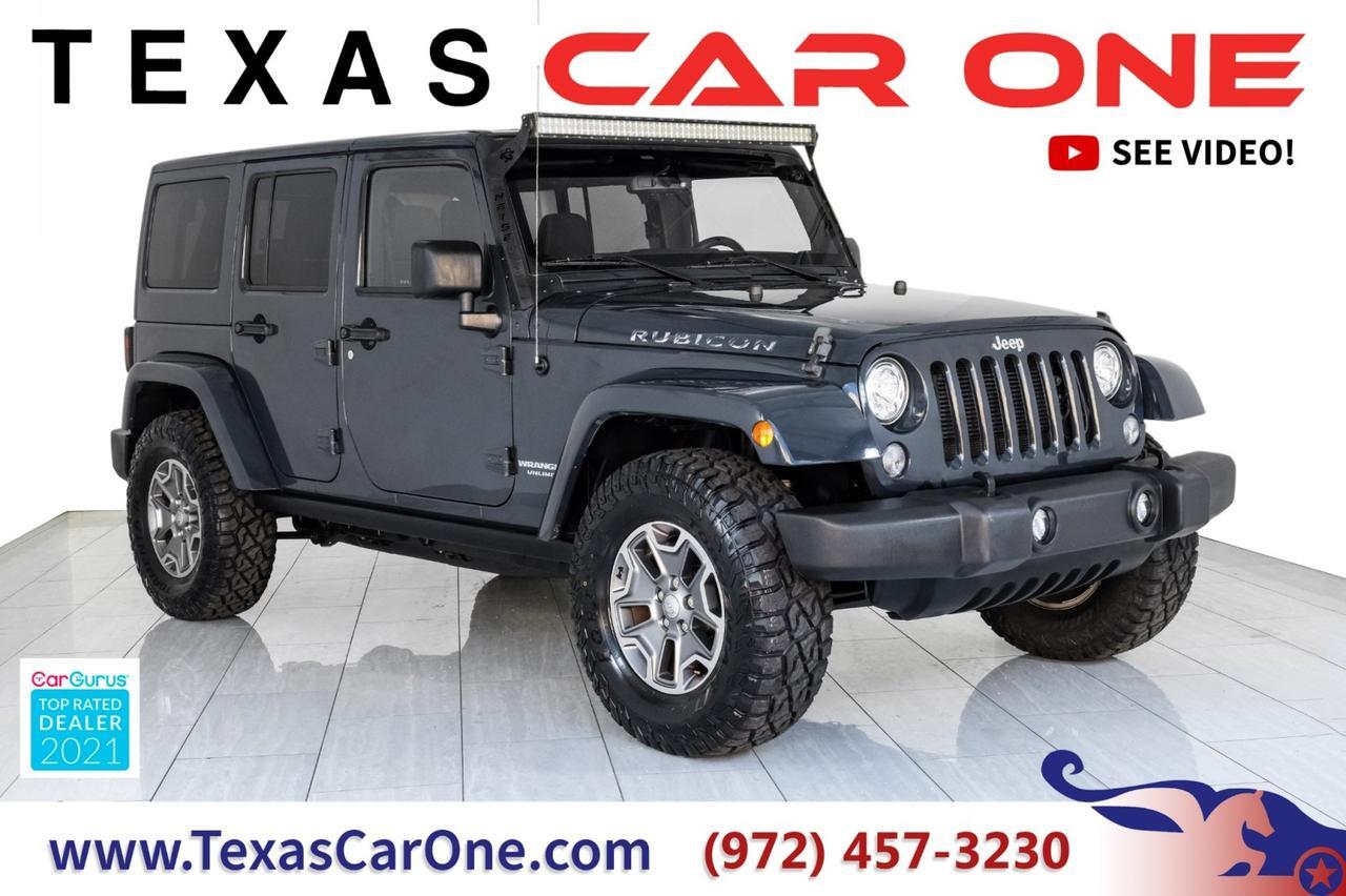 2017 Jeep Wrangler UNLIMITED RUBICON 4WD AUTOMATIC HARD TOP CONVERTIBLE NAVIGATION HEATED SEATS TOW HITCH Carrollton TX