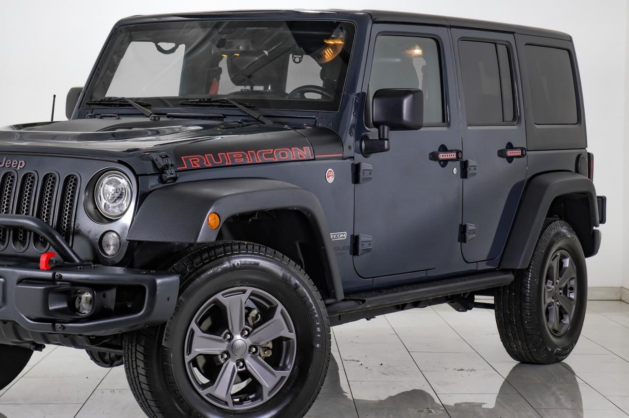 2017 Jeep Wrangler UNLIMITED RUBICON RECON 4WD HARD TOP NAVIGATION LEATHER HEATED SEATS TOW HITCH Carrollton TX