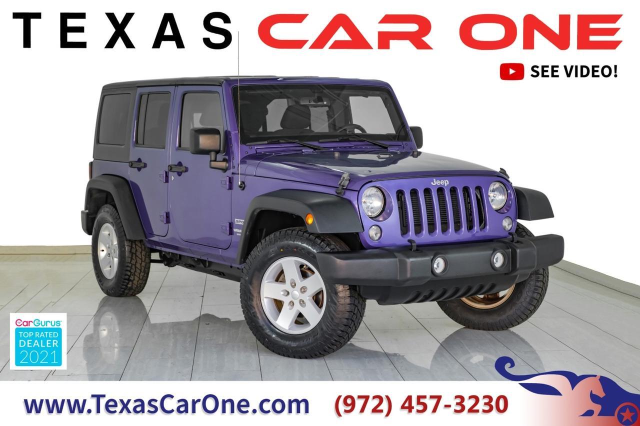 2017 Jeep Wrangler UNLIMITED SPORT 4WD AUTOMATIC HARD TOP CONVERTIBLE CRUISE CONTRO Carrollton TX