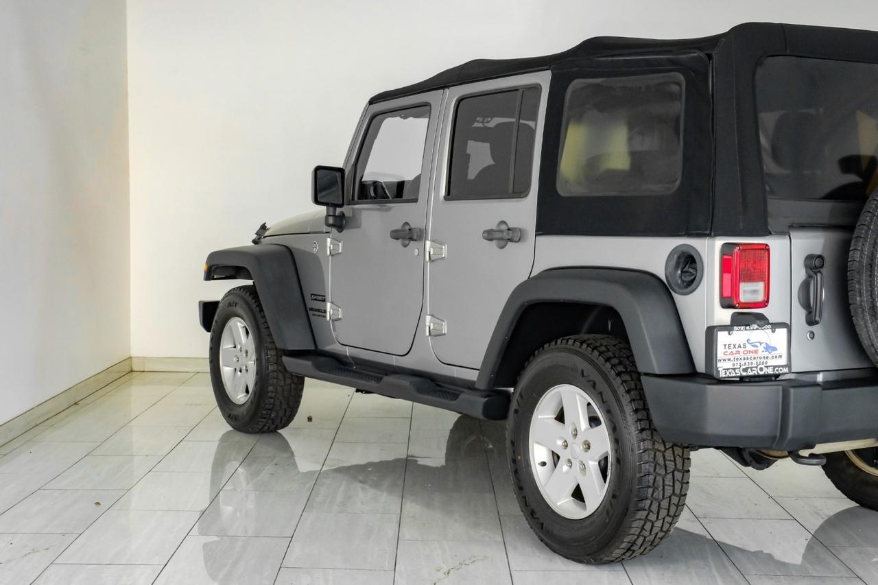 2017 Jeep Wrangler UNLIMITED SPORT 4WD AUTOMATIC SOFT TOP CONVERTIBLE CRUISE CONTRO Carrollton TX