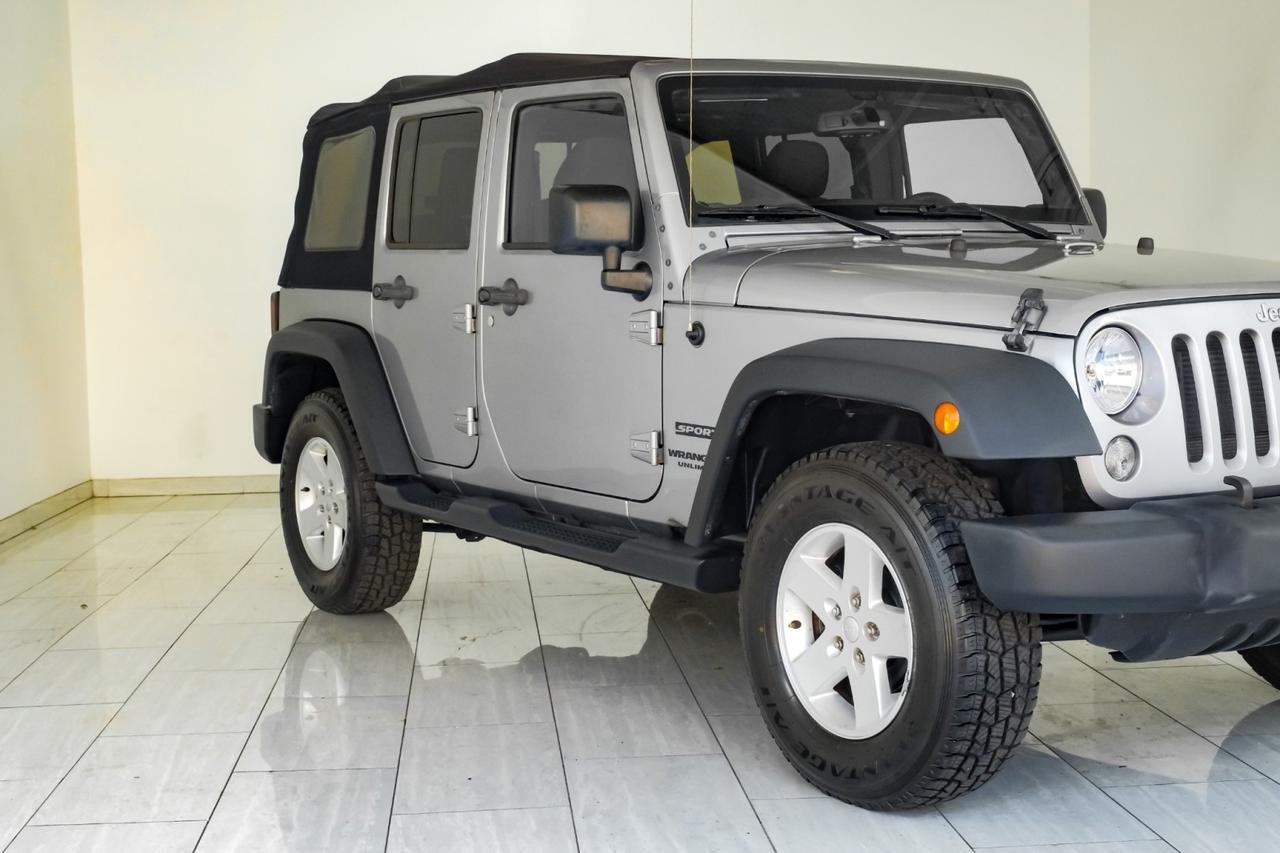 2017 Jeep Wrangler UNLIMITED SPORT 4WD AUTOMATIC SOFT TOP CONVERTIBLE CRUISE CONTRO Carrollton TX