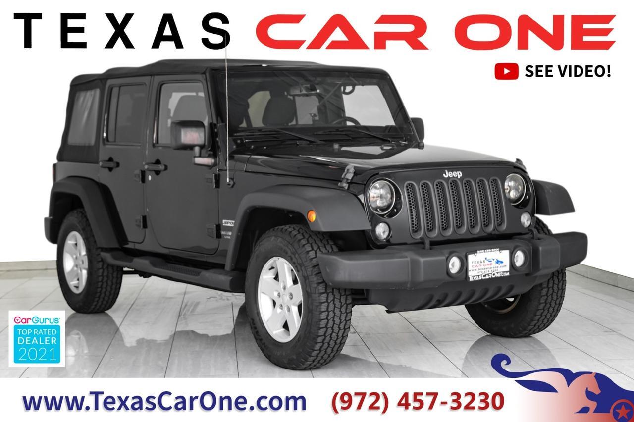 2017 Jeep Wrangler UNLIMITED SPORT 4WD AUTOMATIC SOFT TOP CONVERTIBLE RUNNING BOARD Carrollton TX