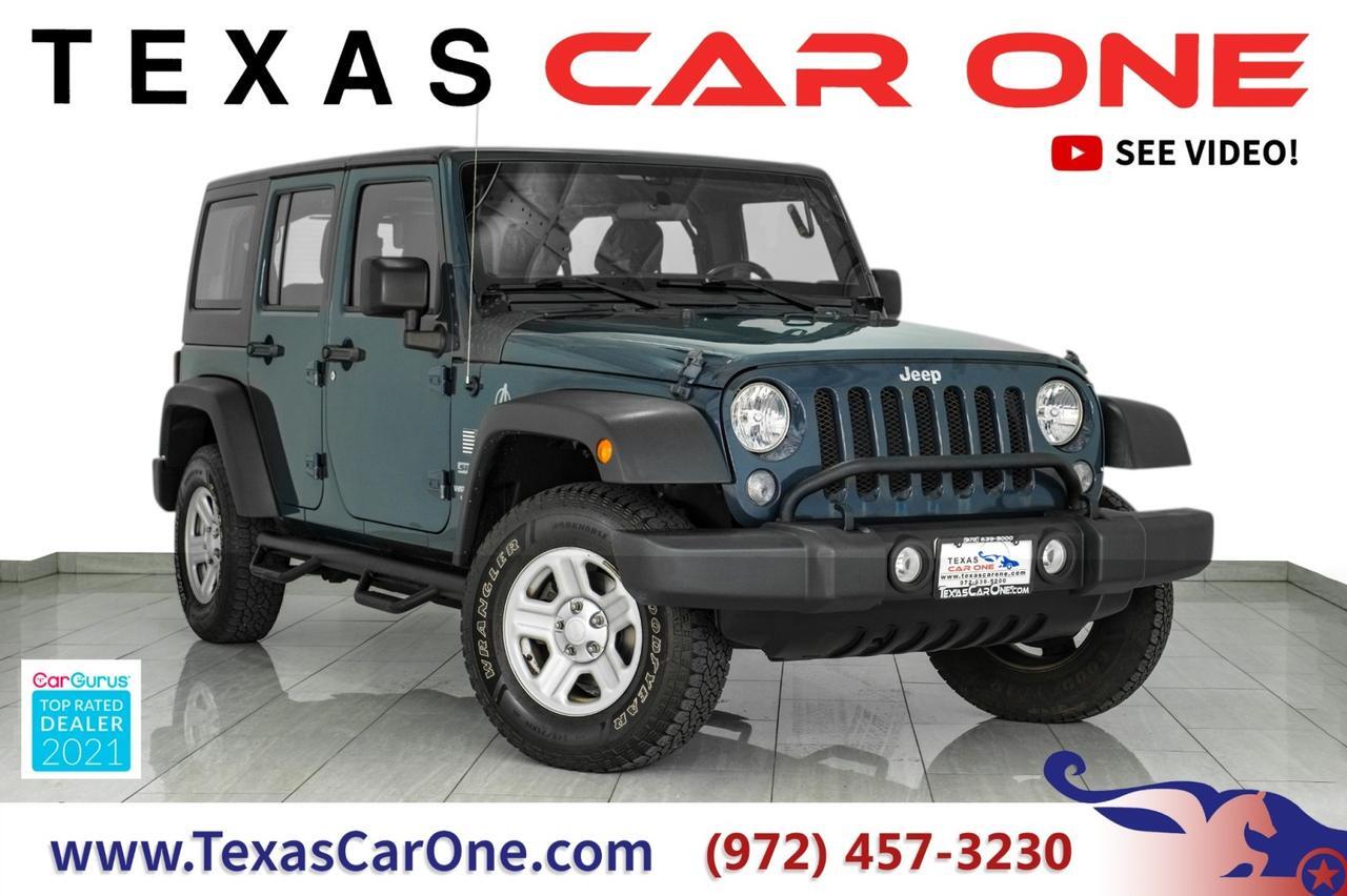 2017 Jeep Wrangler UNLIMITED SPORT 4WD HARD TOP CONVERTIBLE CRUISE CONTROL TOW HITCH Carrollton TX