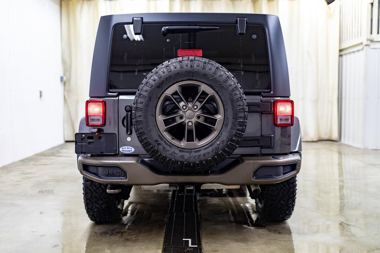 2017 Jeep Wrangler Unlimited 4x4 Sahara 75th Anniversary Leather Nav Red Deer AB