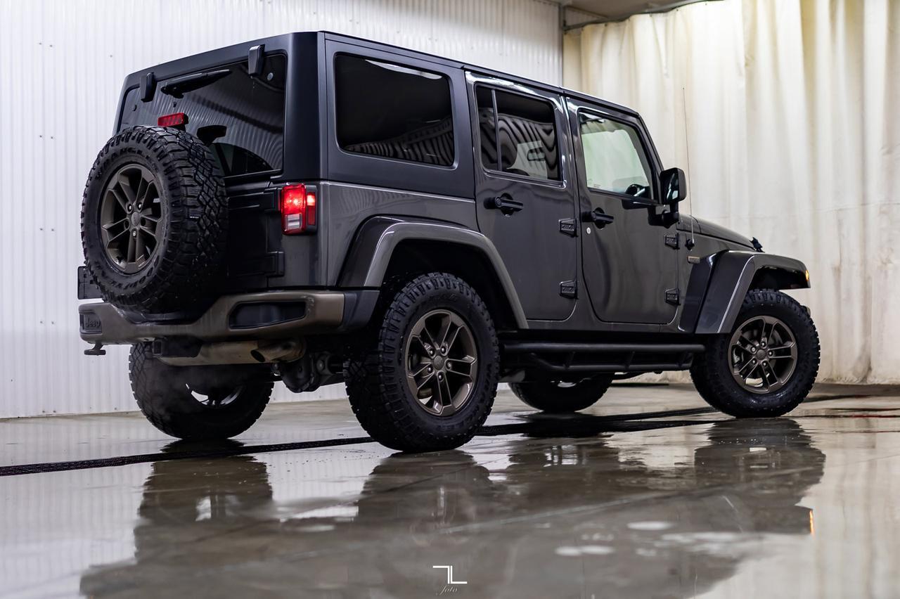 2017 Jeep Wrangler Unlimited 4x4 Sahara 75th Anniversary Leather Nav Red Deer AB