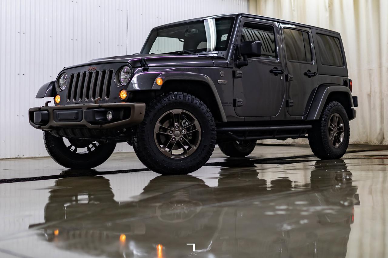 2017 Jeep Wrangler Unlimited 4x4 Sahara 75th Anniversary Leather Nav Red Deer AB